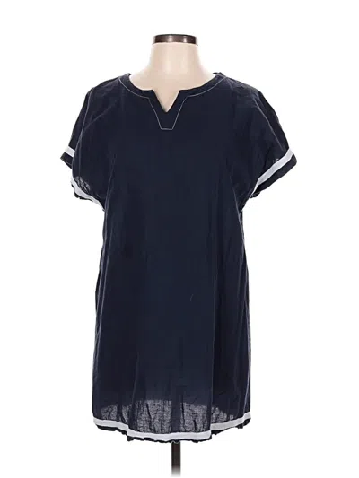 Pre-owned Amaryllis Short Sleeve Blouse In Blue