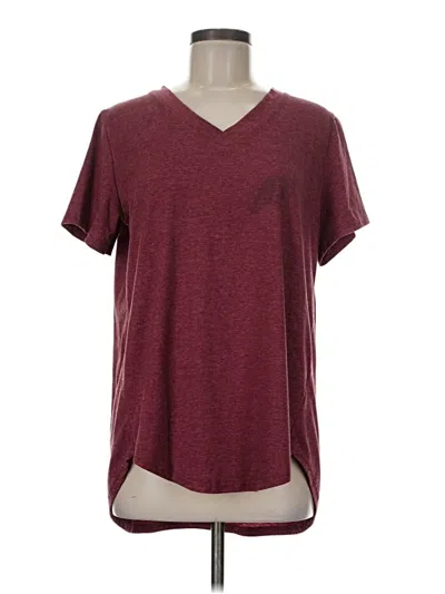 Pre-owned Amaryllis Short Sleeve T-shirt In Burgundy