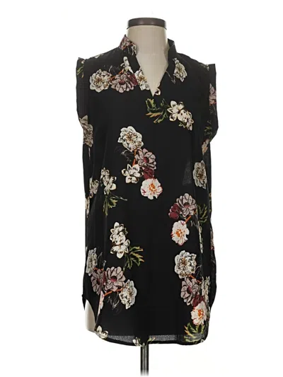 Pre-owned Amaryllis Sleeveless Blouse In Black