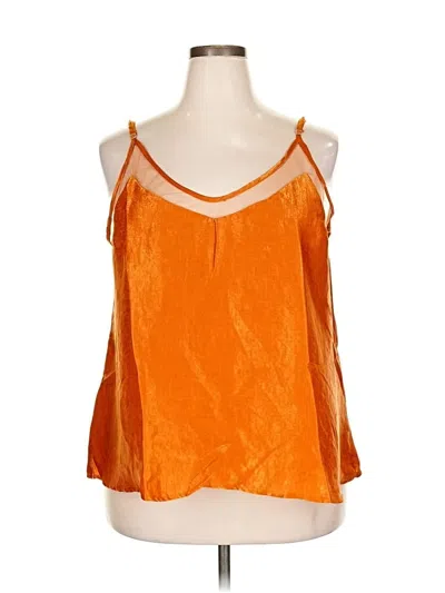 Pre-owned Amaryllis Sleeveless Blouse In Orange