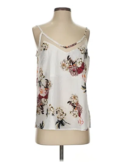 Pre-owned Amaryllis Sleeveless Top Ivory Scoop Neck Tops In White