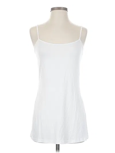 Pre-owned Amaryllis Tank Top White Halter Neckline Tops