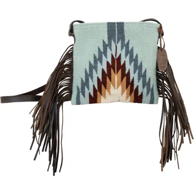 Amasouk Rebel Fringe Crossbody In Blue