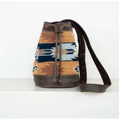 Amasouk Sundown Cinched Bucket Bag In Yellow