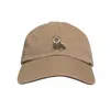 Amati Collection Women's Brown / Neutrals Pomeranian Embroidered Cap Unisex - Khaki
