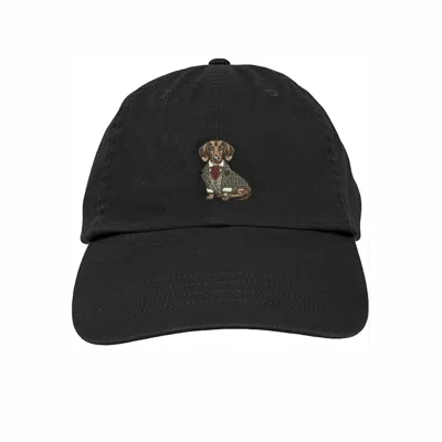 Amati Collection Women's Dachshund Embroidered Cap Unisex - Black