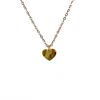 Amati Collection Women's Initials Heartshaped Necklace Stainless Steel - Gold In Gold