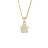 Amati Collection Women's Matching Paw Necklace - Gold In Gold