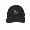Amati Collection Women's Pomeranian Embroidered Cap Unisex - Black
