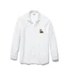 Amati Collection Women's White Pomeranian Embroidered Button-down Shirt In White