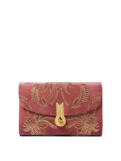 Amato Daniele Chic Satin Crossbody Handbag In Pink