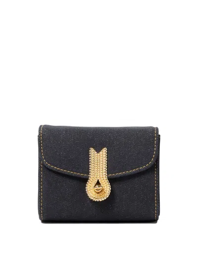 Amato Daniele Velvet Crossbody Handbag In Blue