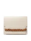 Amato Daniele Braided Leather-strap Canvas Shoulder Bag In Neutral