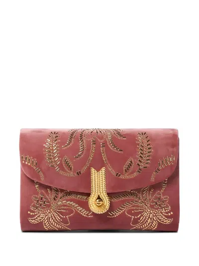 Amato Daniele Daniele Velvet Mini Bag In Pink