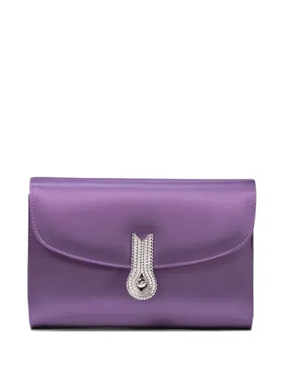 Amato Daniele Daniele Velvet Mini Bag In Purple