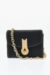 Amato Daniele Denim Queen Micro Mini Bag With Chain Strap In Black