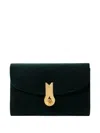 Amato Daniele Embellished-clasp Velvet Clutch Bag In Green