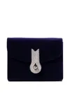 Amato Daniele Embellished-clasp Velvet Clutch Bag In Purple