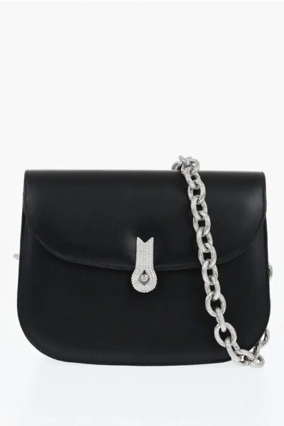 Amato Daniele Leather Cacciatora Bag With Chain Strap