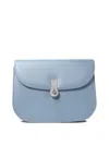 Amato Daniele Small Crystal-embellished Flap Shoulder Bag In Blue