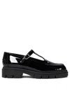 Amato Daniele Chic Patent Leather Loafers And Slippers For Women In Black