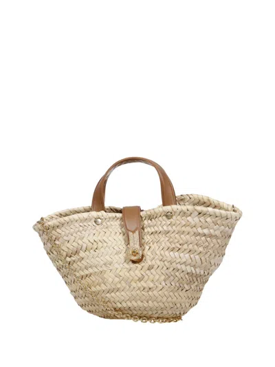 Amato Daniele Queen Basket Mini Bag In Neutrals