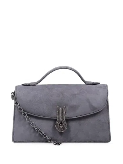 Amato Daniele Quenn Altrove Suede-finish Chain-link Tote Bag In Blue