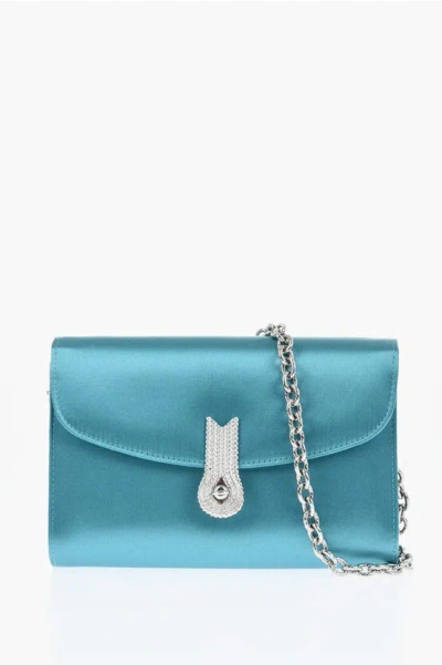 Amato Daniele Satin Queen Mid Shoulder Bag With Chain Strap