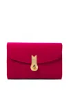 Amato Daniele Velvet Embellished-clasp Shoulder Bag In Pink