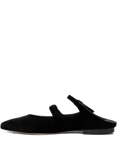 Amato Daniele Velvet Loafers In Black