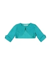 Amaya Cerimonia Toddler Girl Wrap Cardigans Turquoise Size 5 Polyester In Blue