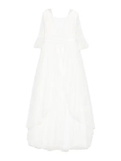 Amaya Kids' Dress With Bow In White