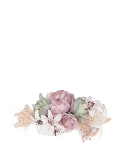 Amaya Kids' Floral Lace Headpiece In Multi