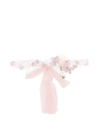 Amaya Kids' Flower Lace Hair Accessory In Pink