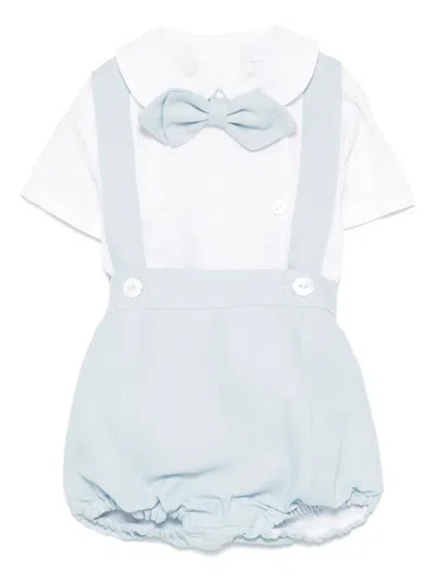Amaya Babies' Linen Shorts Set In Blue
