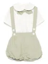 Amaya Linen Shorts Set In Green