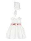 Amaya Sleeveless Belted Dress In White