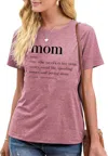Amazed Soft Threadz Mom Definition Shirt In Heather Mauve