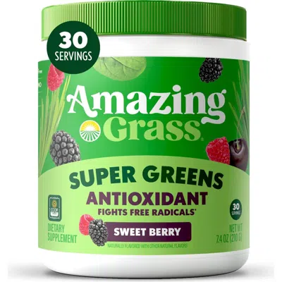 Amazing Grass Greens Blend Powder With Organic Spirulina, Beet Root, Elderberry, Bilberry, Prebiotic
