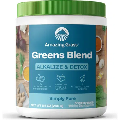Amazing Grass Greens Blend Smoothie Mix With Super Greens, Beet Root Powder, Digestive Enzymes, Preb