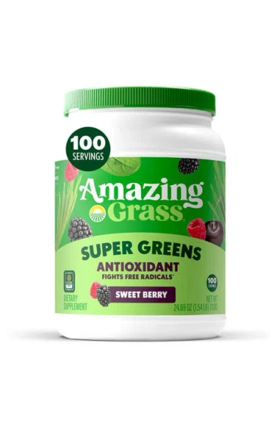Amazing Grass Super Greens Antioxidant Powder Supplement With Sweet Berry Flavor, 100 Servings