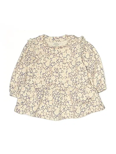 Pre-owned Amazon Essentials Kids' 3/4 Sleeve Blouse In Ivory