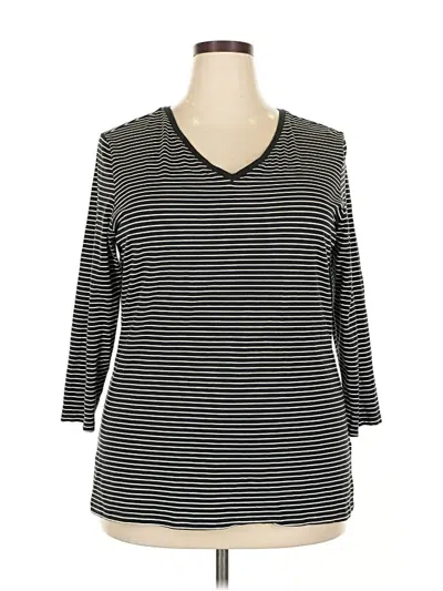 Pre-owned Amazon Essentials 3/4 Sleeve T-shirt In Black