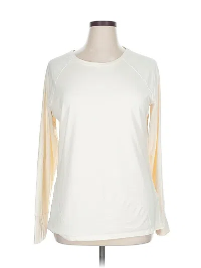 Pre-owned Amazon Essentials 3/4 Sleeve T-shirt In White