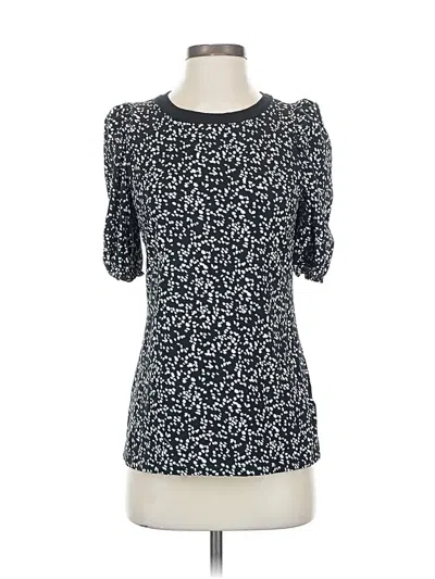 Pre-owned Amazon Essentials 3/4 Sleeve Top Blue Square Neckline Tops