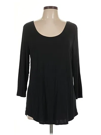 Pre-owned Amazon Essentials 3/4 Sleeve T-shirt In Black