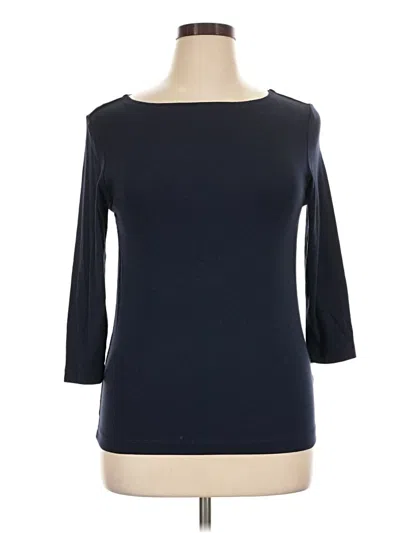 Pre-owned Amazon Essentials 3/4 Sleeve T-shirt In Blue