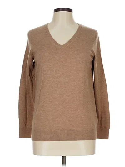 Pre-owned Amazon Essentials 3/4 Sleeve T-shirt In Brown