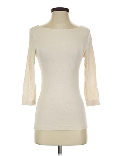 Pre-owned Amazon Essentials 3/4 Sleeve T-shirt In Ivory