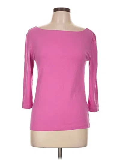 Pre-owned Amazon Essentials 3/4 Sleeve T-shirt In Pink